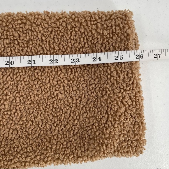 Sanctuary Faux Fur Caramel Colored Double Breasted One Snap Teddy Coat Jacket - Picture 10 of 14